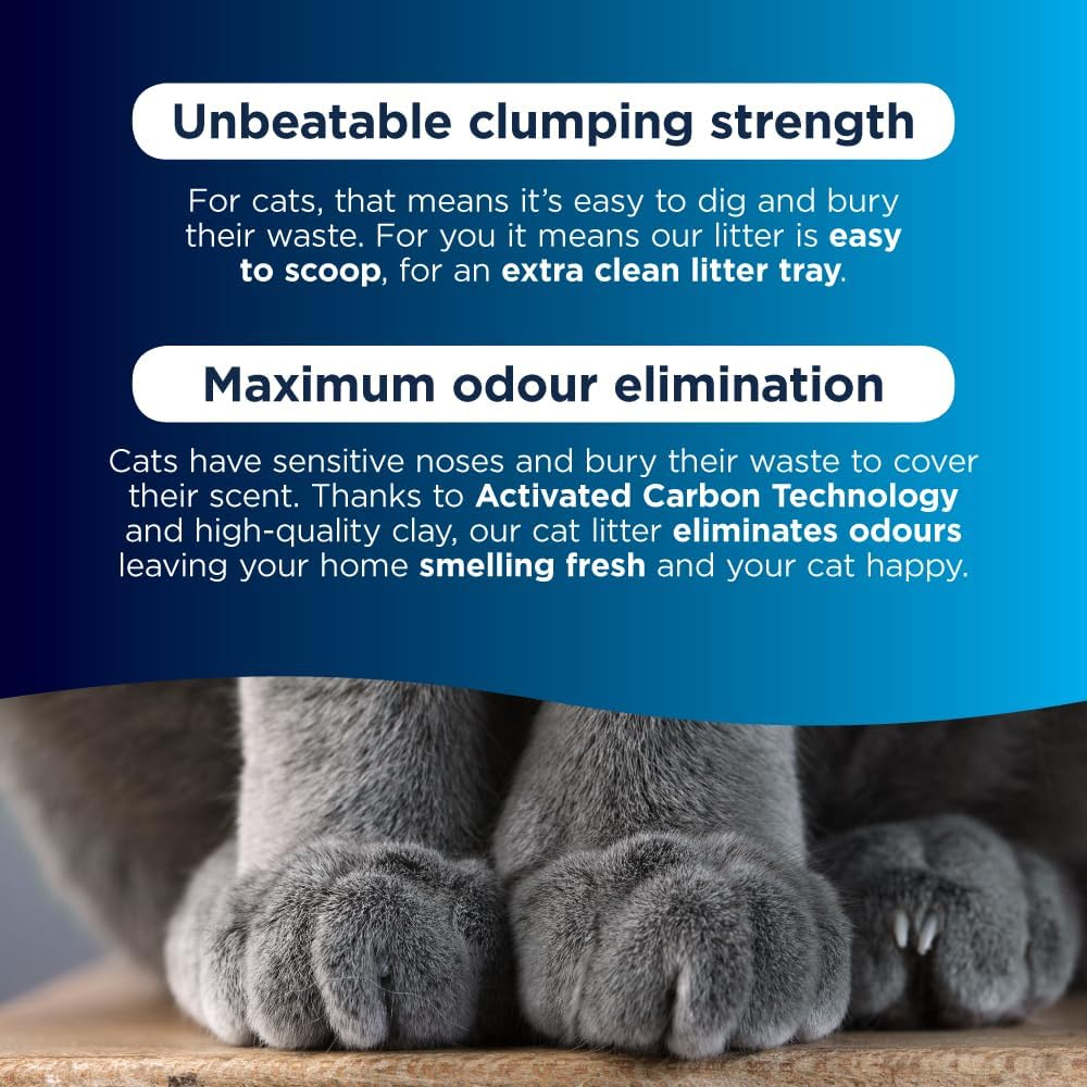 Ever Clean Naturally - 99.9% Natural Clumping Cat Litter with an Optimal Blend of Clay and Corn, 10L