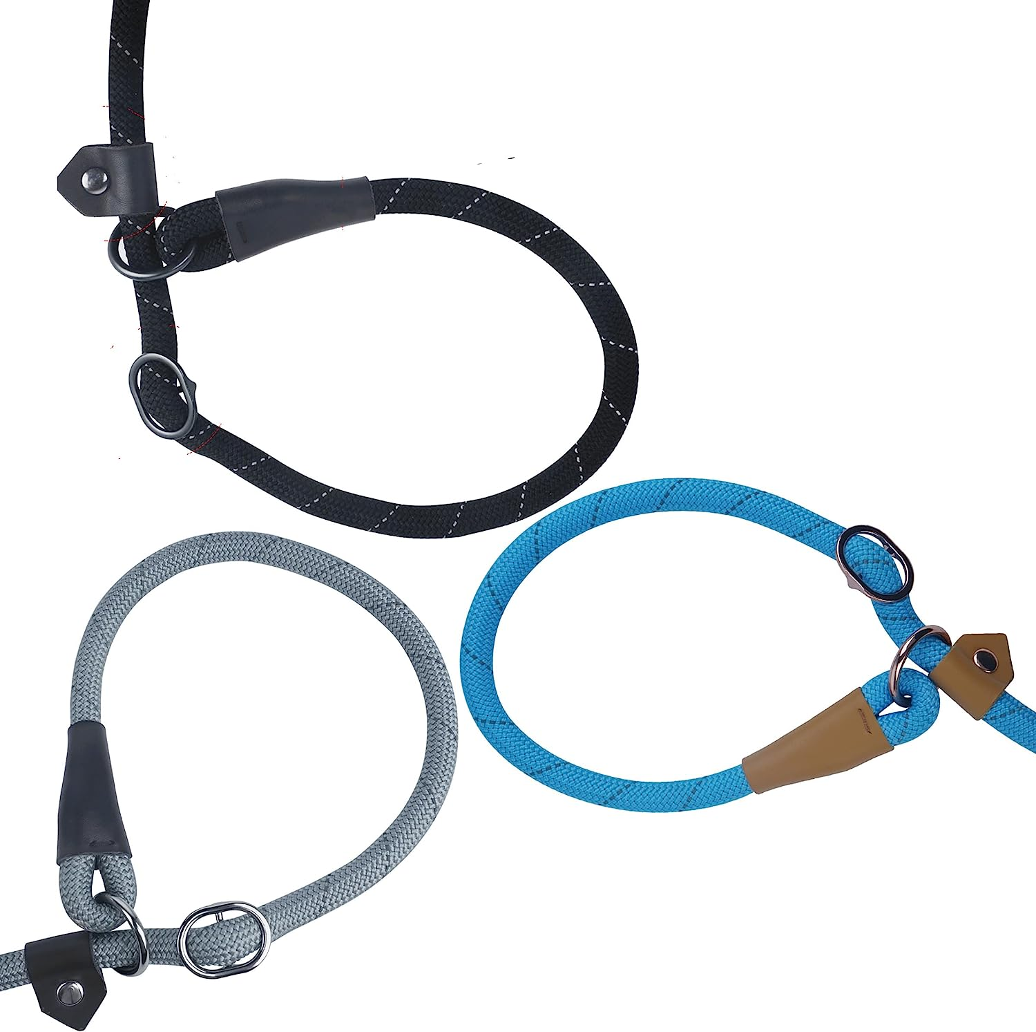 6FT Reflective Rope Slip Leash for Dogs, Slip on Leash Large Dogs, Slip Lead Dog Loop Leash for Large Medium Dogs