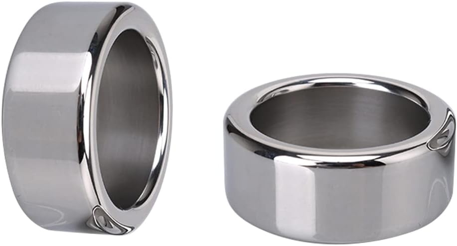 FST Stainless Steel Cock Ring Male Delaying Ejaculation Penis Ring, 1.18'' image number 5