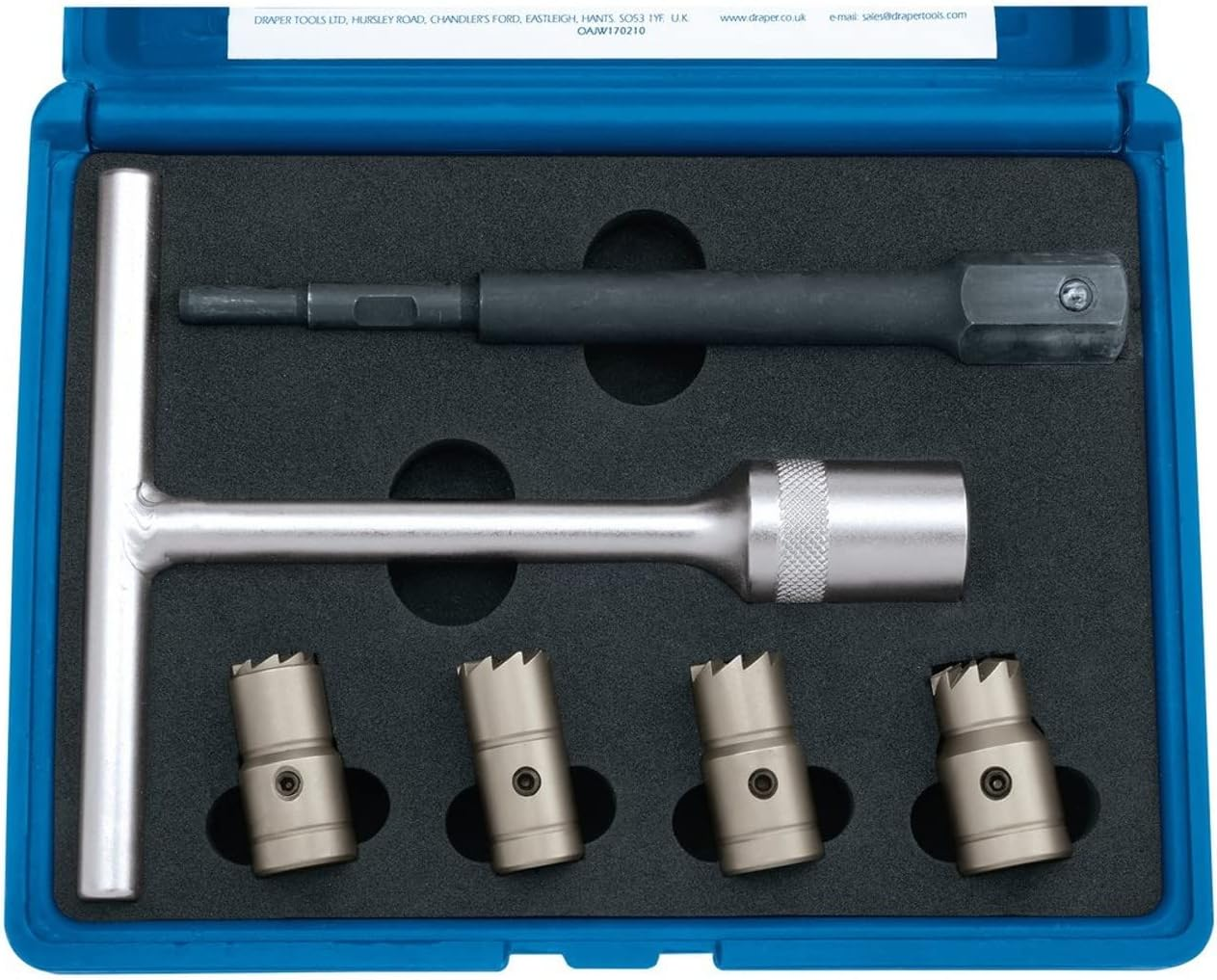 Draper 30823 Expert Diesel Injector Seat Cutter Set (6 Pieces) image number 1
