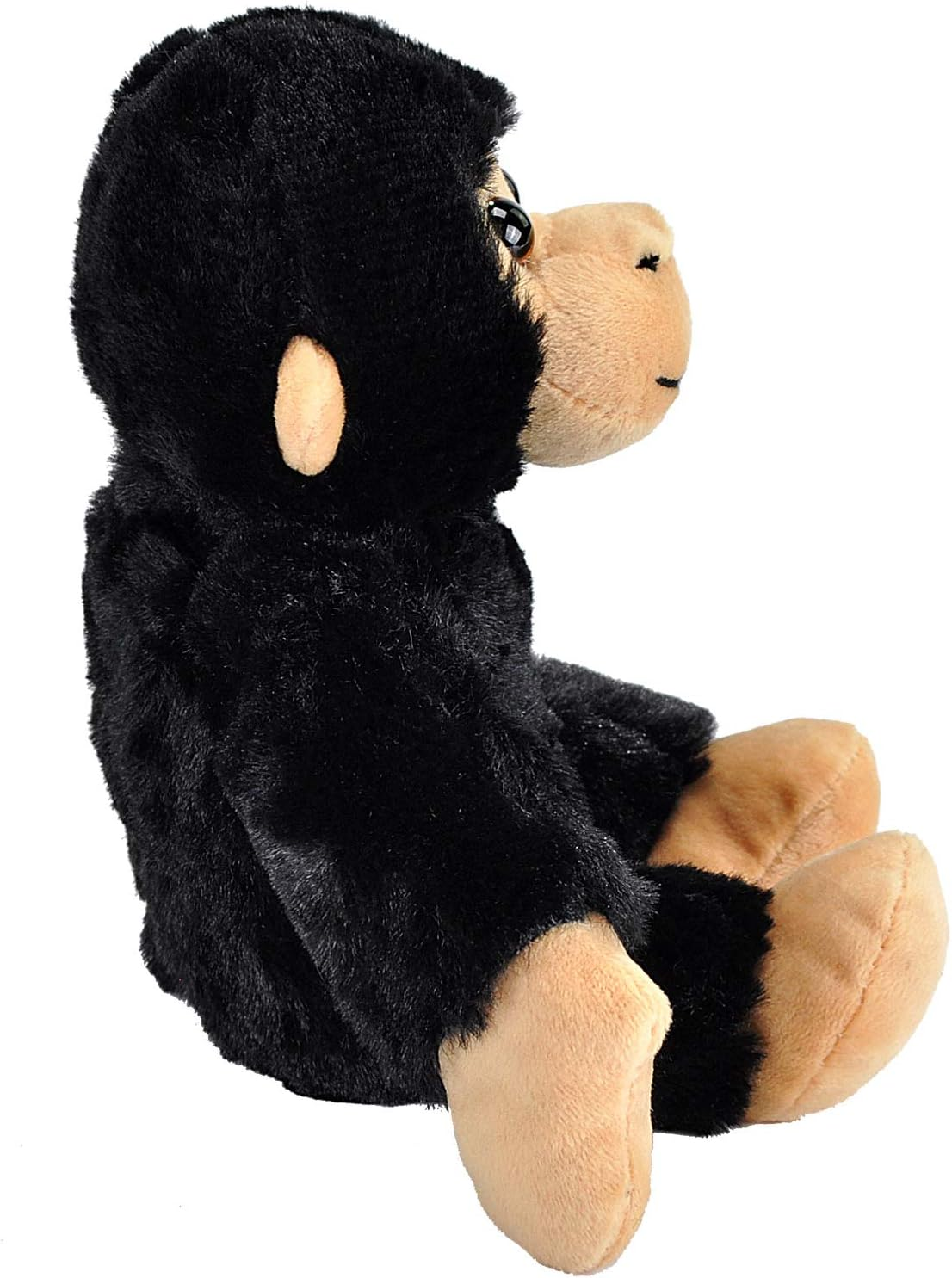 Wild Republic Chimp Plush, Stuffed Animal, Plush Toy, Gifts for Kids, Hug'Ems, 7", Black image number 1