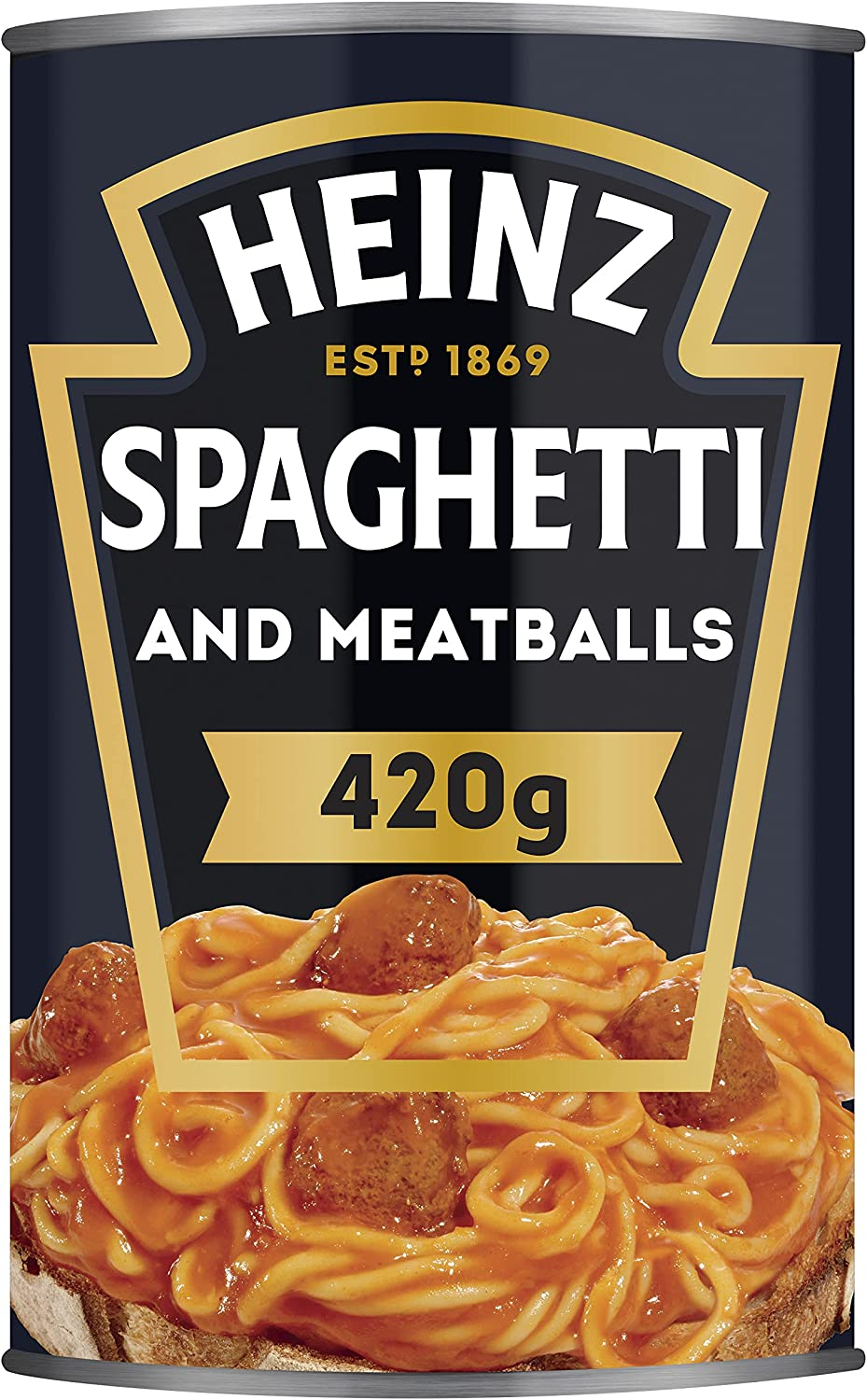 Heinz Spaghetti and Meatballs Canned Pasta in Tomato Sauce Ready to Eat Quick and Convenient Meal Tinned Spaghetti in Tomato Sauce 420G image number 2