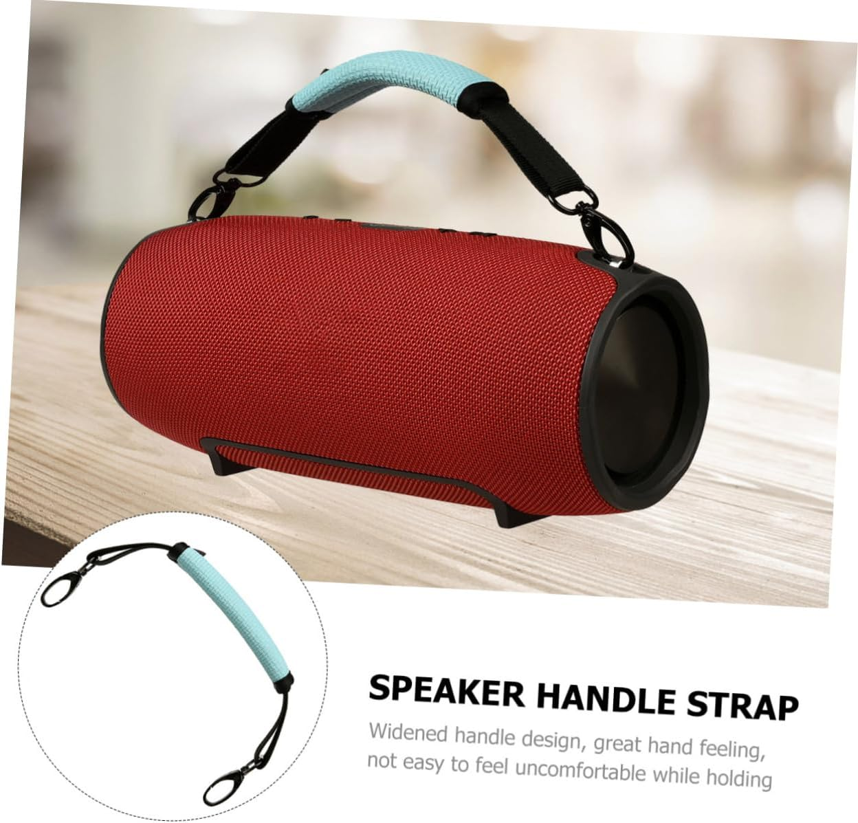 CLISPEED Speaker Handle Strap for Durable Hand Lanyard for Travel Camping and Sports Comfortable Grip Replacement for Old Straps image number 2