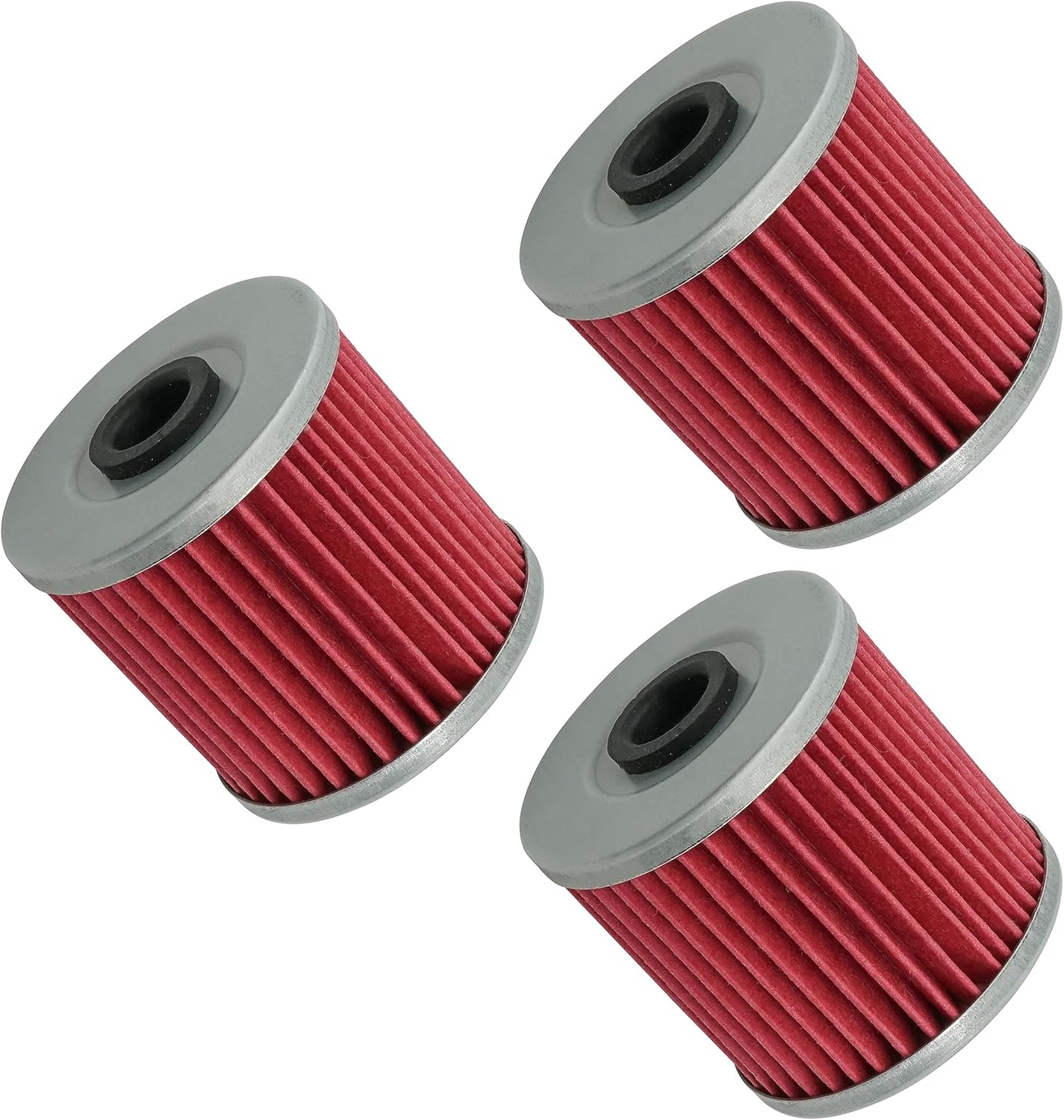 Caltric 3 PACK OIL FILTER Fits KAWASAKI 650 KLR650 KLR-650 1 image number 1