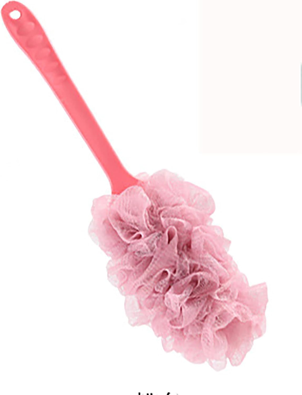 Long Handle Bath Artifact Long Handle Bath Brush Bath Brush Bath Flower Bath Ball 搓 Back Brush Bath Brush Back Massage and Bath Sponge, with Shower Bouquet 12.5 * 43Cm(Size:20Pcs,Color:Pink)