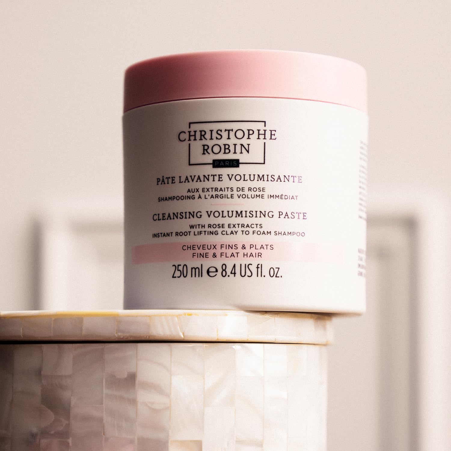 Christophe Robin Cleansing Volumizing Paste with Rose Extracts for Unisex - 8.4 Oz Paste image number 2