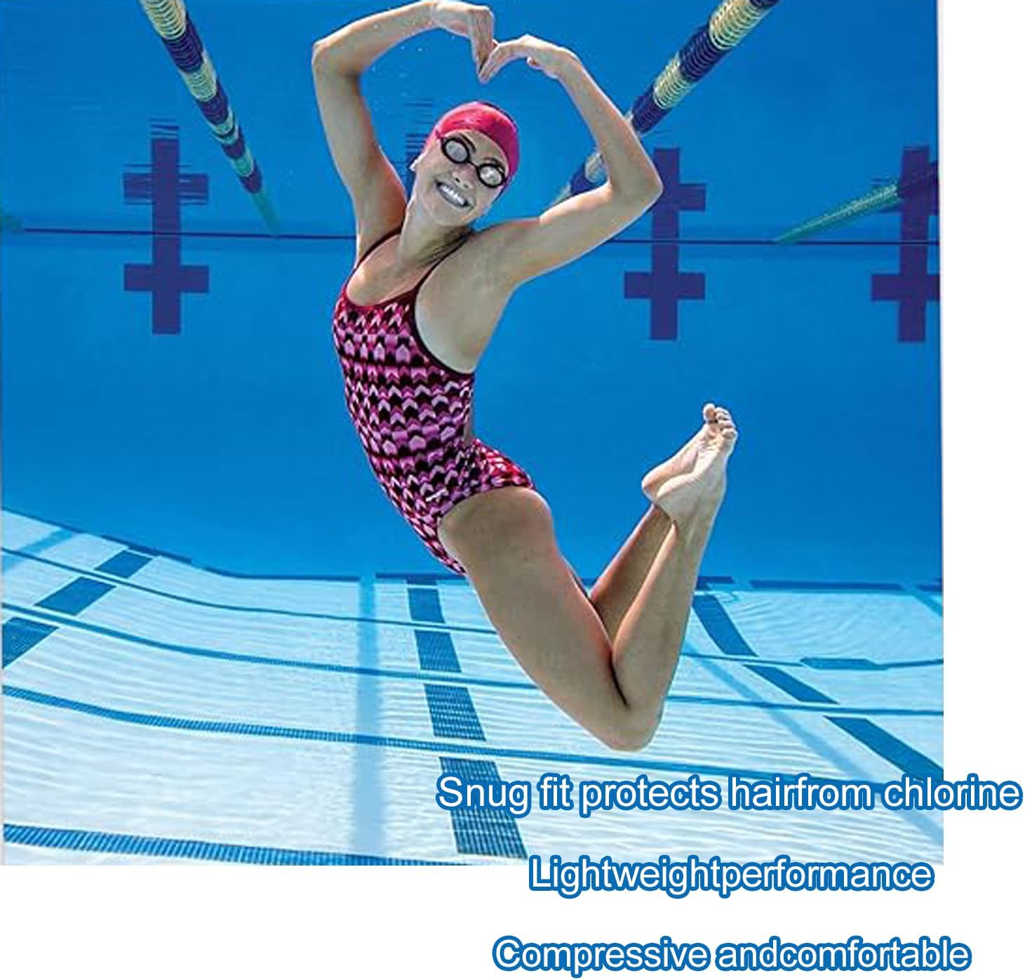 Silicone Swimming Cap Swimming Caps for Men Swim Cap Swimming Cap for Long Hair Novelty Silicone Cap Swim Hats for Women Swimming Cap for Men Bathing Cap image number 6