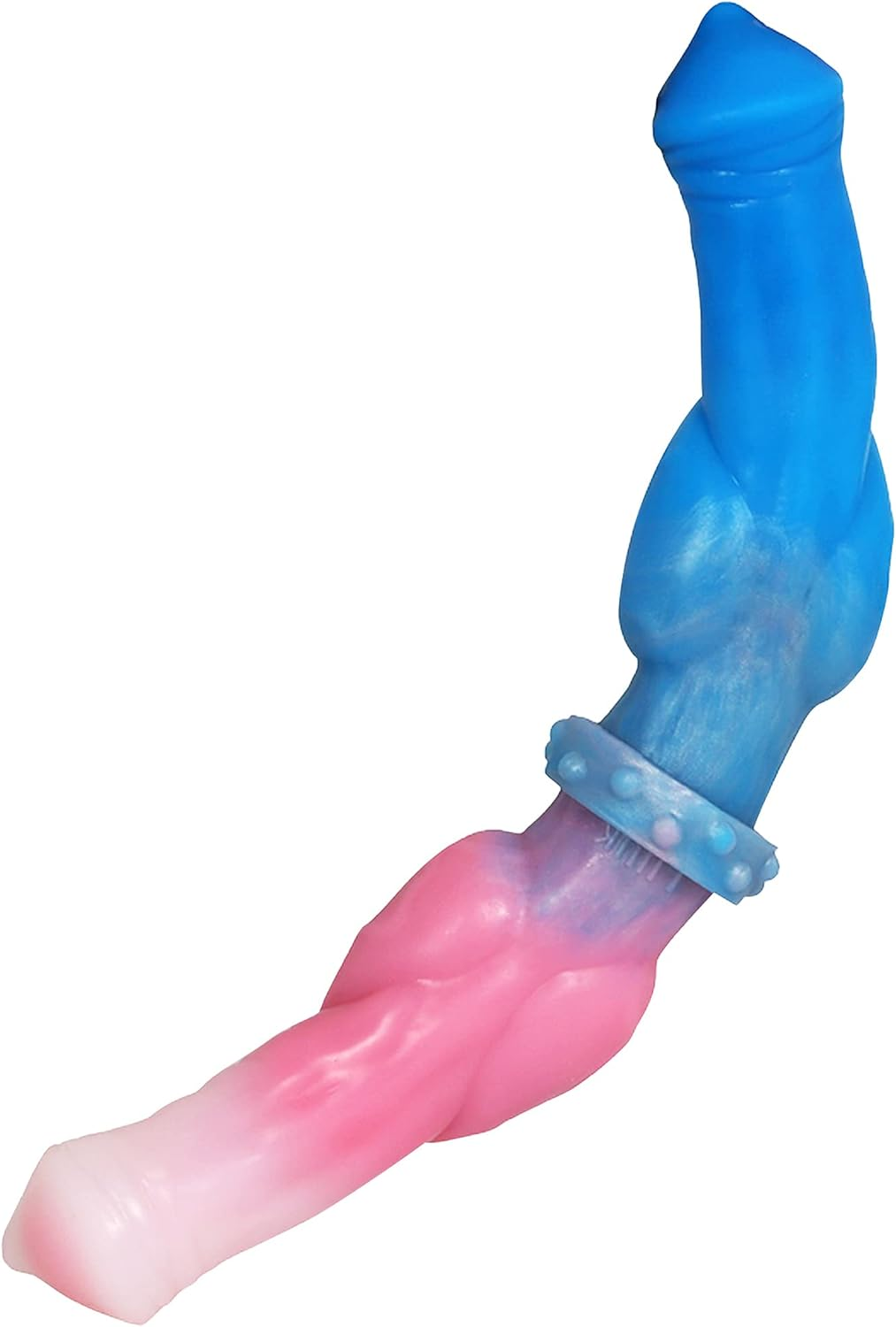 12 Inch Double Ended Realistic Pink Dog Dildo, Long Silicone Dual Dildo Plug Adult Toys for Women Couples and Man image number 2