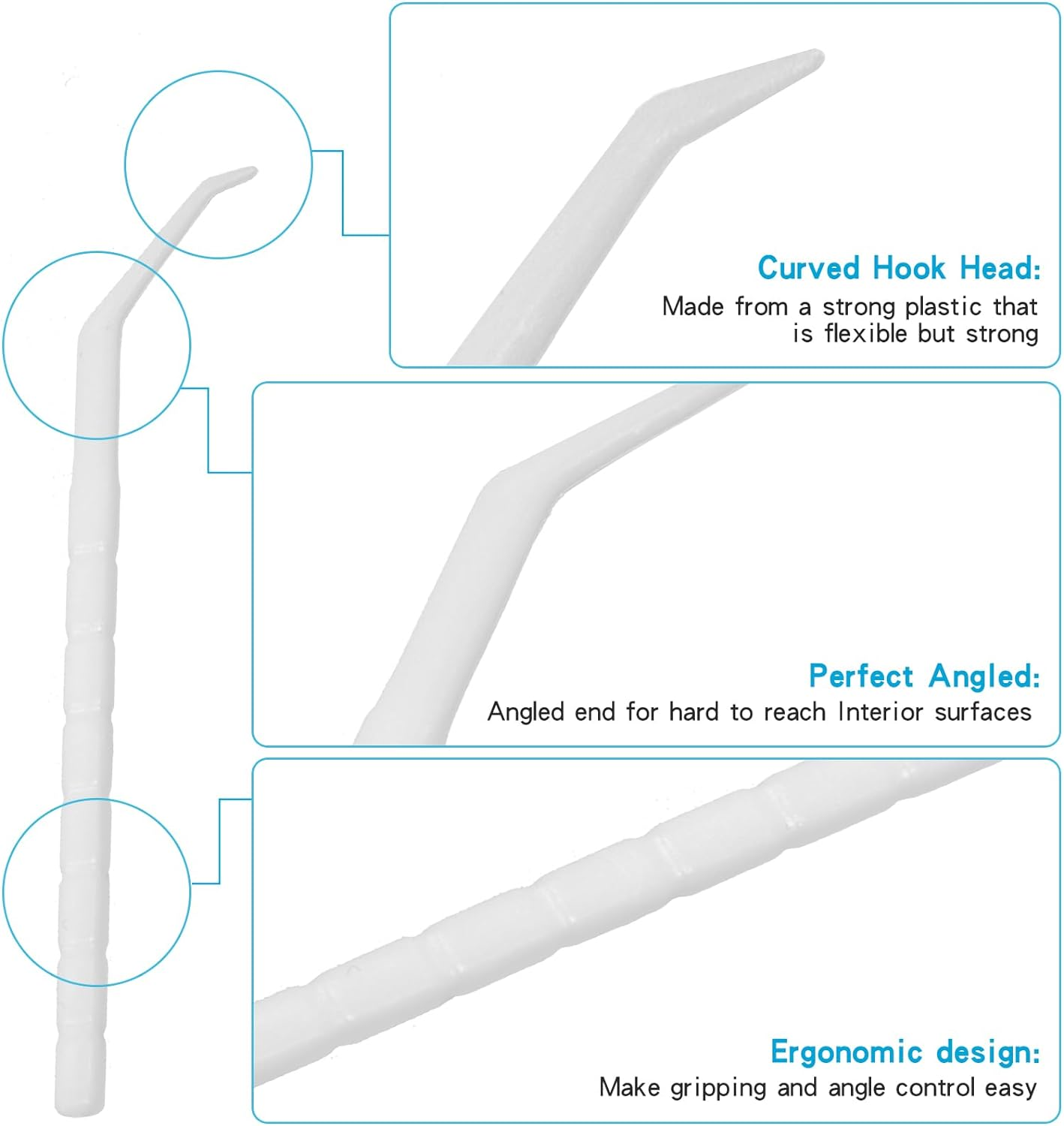 Interdental Toothpicks, Disposable Plastic Curved Hook Toothpicks, Ultra Teeth Cleaning Tool for Daily Care of Removes Plaque and Debris between Your Teeth (3 Pack) image number 2