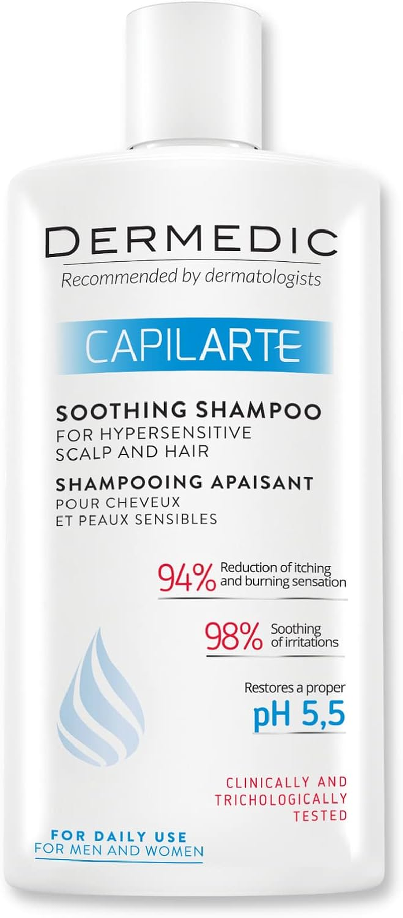 DERMEDIC CAPILARTE Soothing Shampoo for Hair and Hypersensitive Scalp 300 Ml image number 4