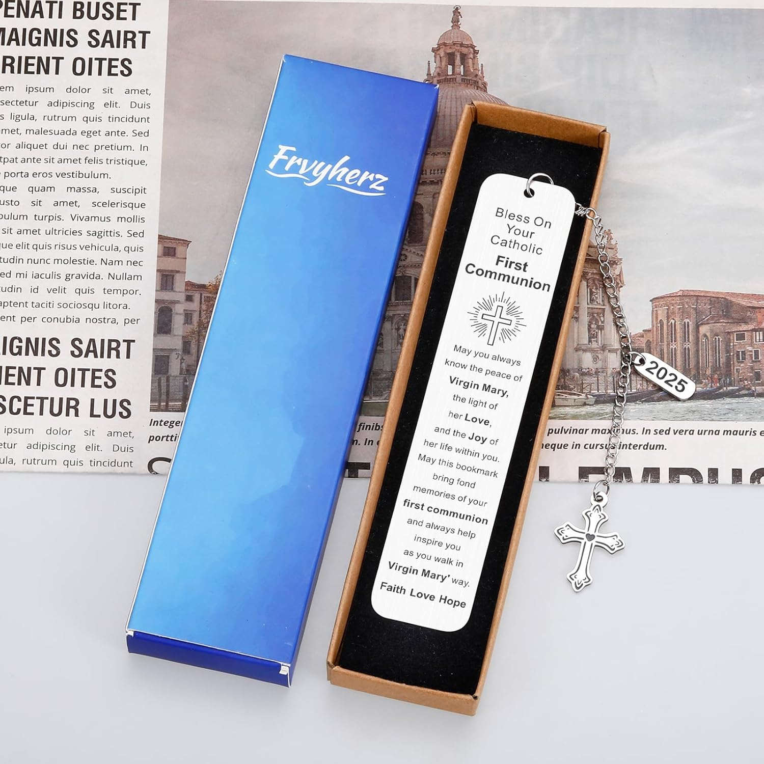 First Communionn Bookmark, First Communion Gifts for Girls, Fiirst Communion Gifts for Boys, Girls Boys 1St Communions Gift, Confirmation Gift for Teen Girls Boys, 2025 Christian Giftss for Women Men image number 3