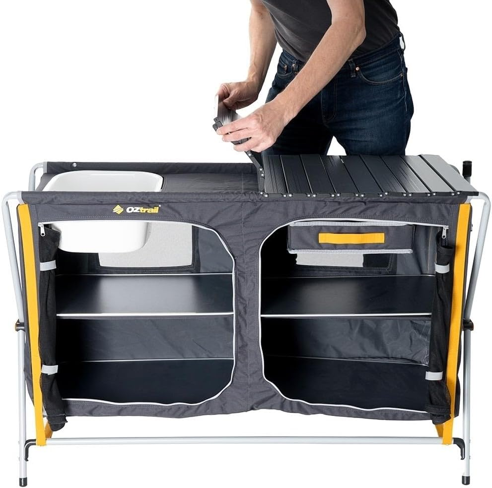 Oztrail Deluxe Camping Kitchen with Sink