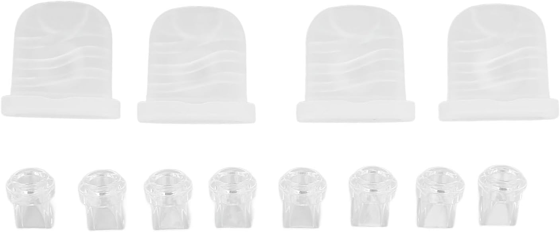 8Pcs Duckbill Valves and 4Pcs Silicone Diaphragm Compatible with S32, Replacement Pump Parts for S32 Breast Pump Parts image number 4