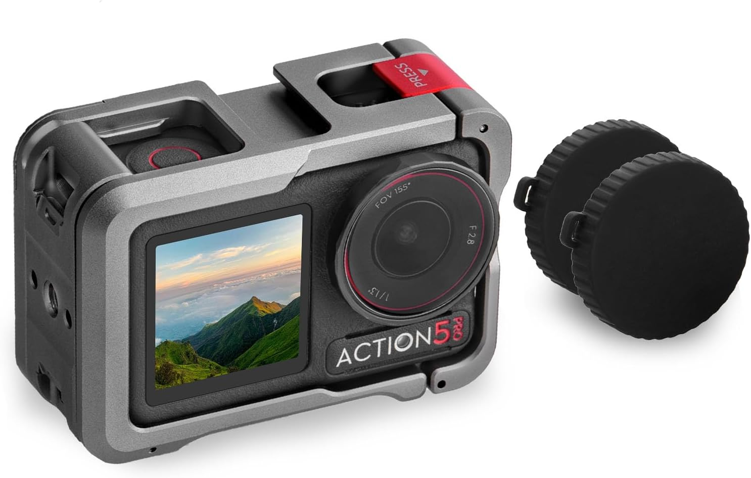 BRDRC Metal Cage for DJI Osmo Action 5 Pro/4/3, Protective Case Premium Frame Lens Cover Protector Aluminum Housing for DJI Osmo Action 5 Pro Action 4 3 Accessories image number 6