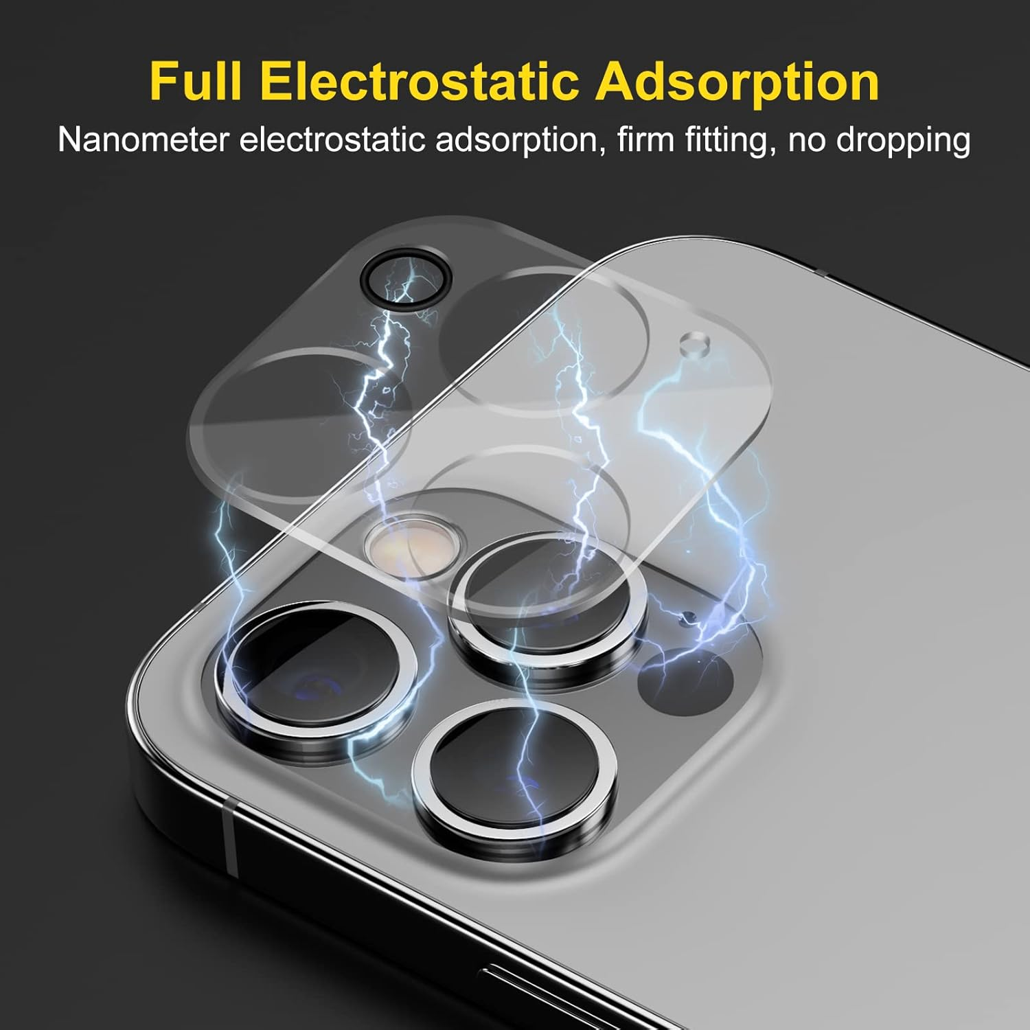 AIYEEN Camera Lens Protector (3 Pack) Compatible with Iphone 12 Pro Max Camera Lens Cover Protection, HD Clear Anti-Scratch - 13/13Mini image number 3