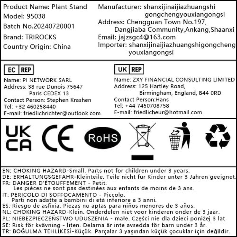 TRIROCKS Set of 2 Planters with Stand Indoor Otdoor Black Planters for Indoor Plants 28 &18" Tall Morden Planters Flower Pots for Living Room Corner Kitchen Office Garden Balcony Patio Decor(Black)