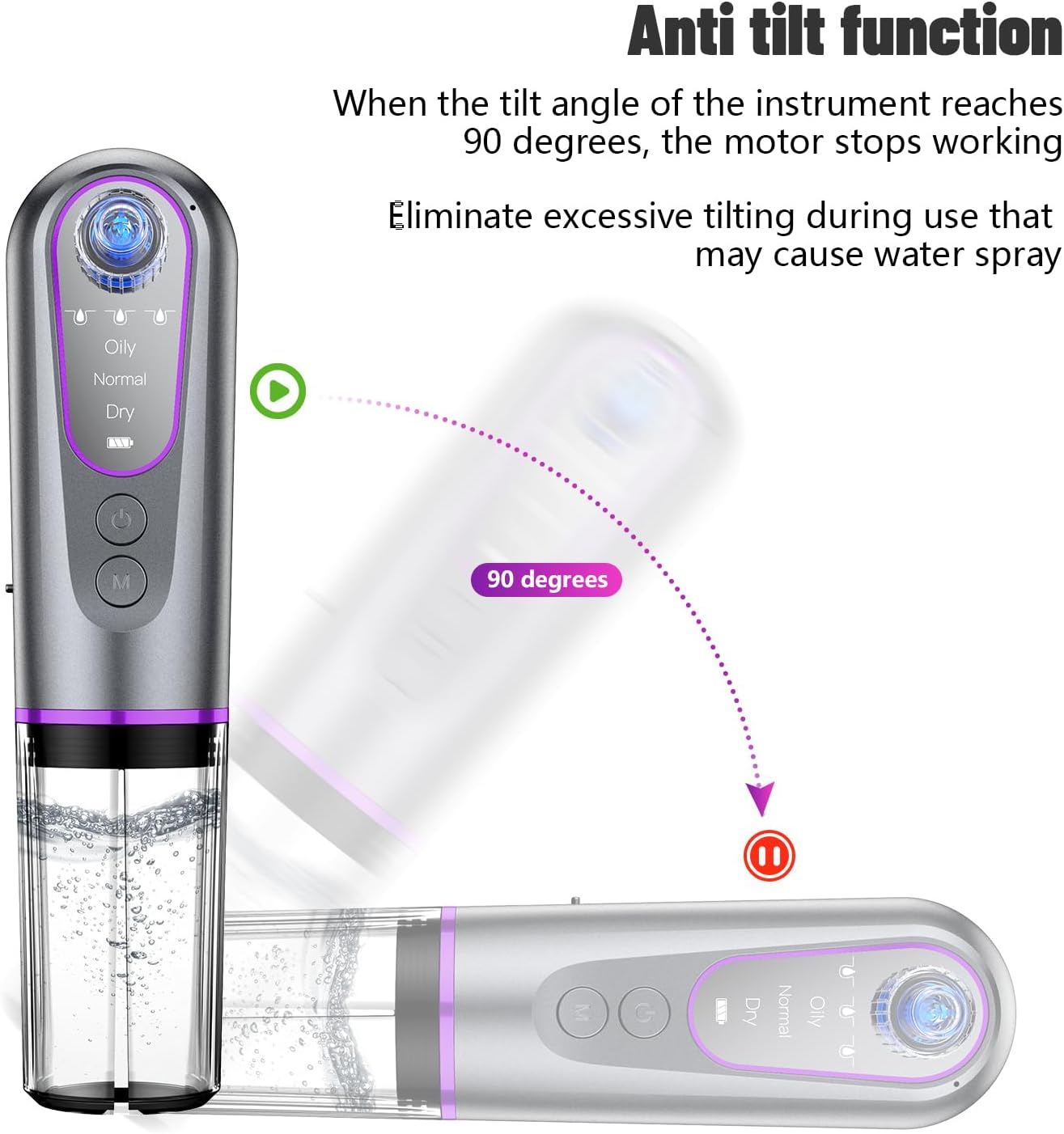 Blackhead Remover, Pore Cleaner, Euakee Vacuum Suction, Blackhead Suction, Pore Cleaner, 5 Suction Heads, 3 Modes, USB Charging Facial Cleaning, Picke Vacuum, Acne Remover, Device Blackhead Remover image number 3