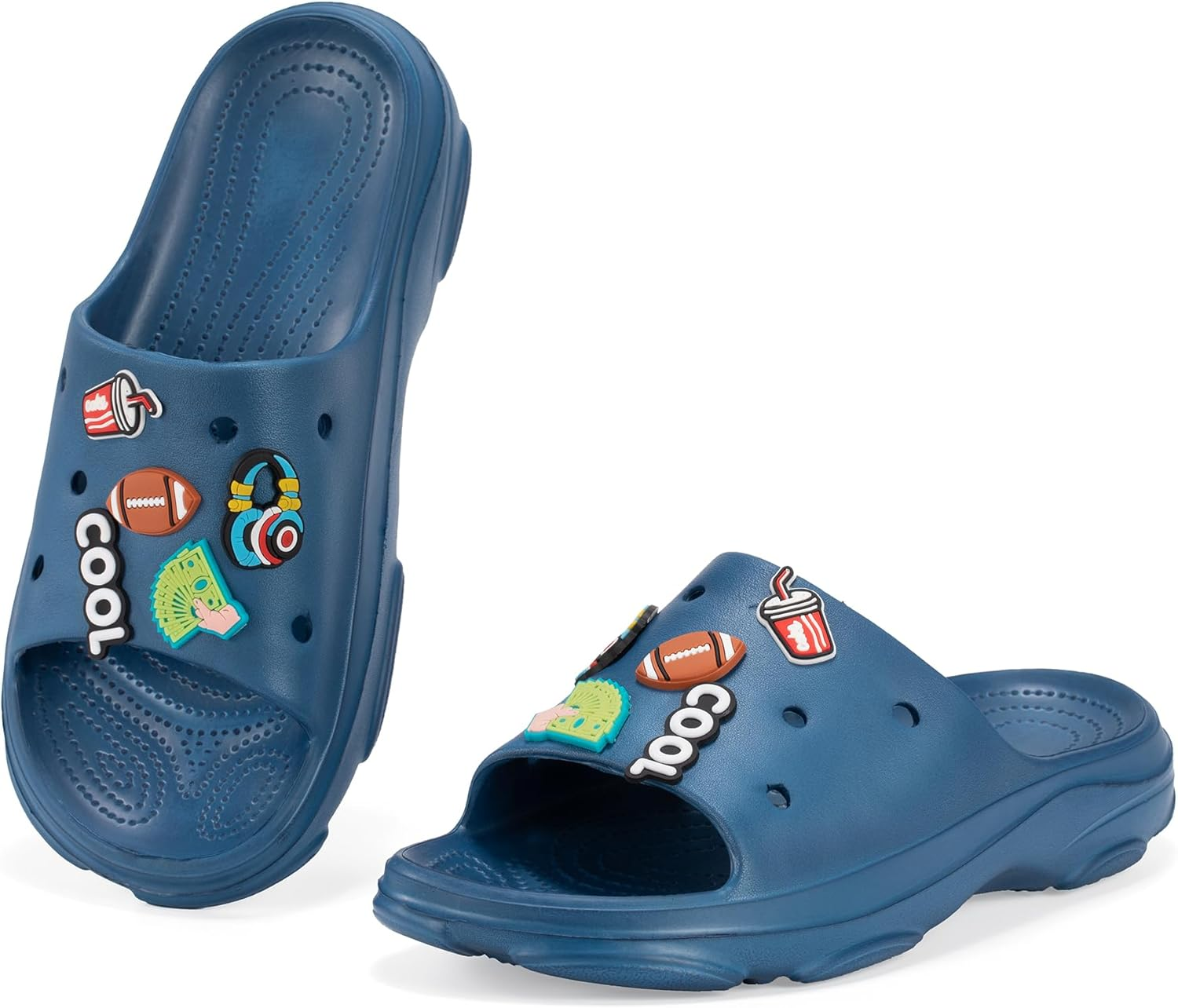 JOMIX Women'S Bathing Shoes Flat Summer Bath Slippers Non-Slip Slippers EVA Funny Sandals