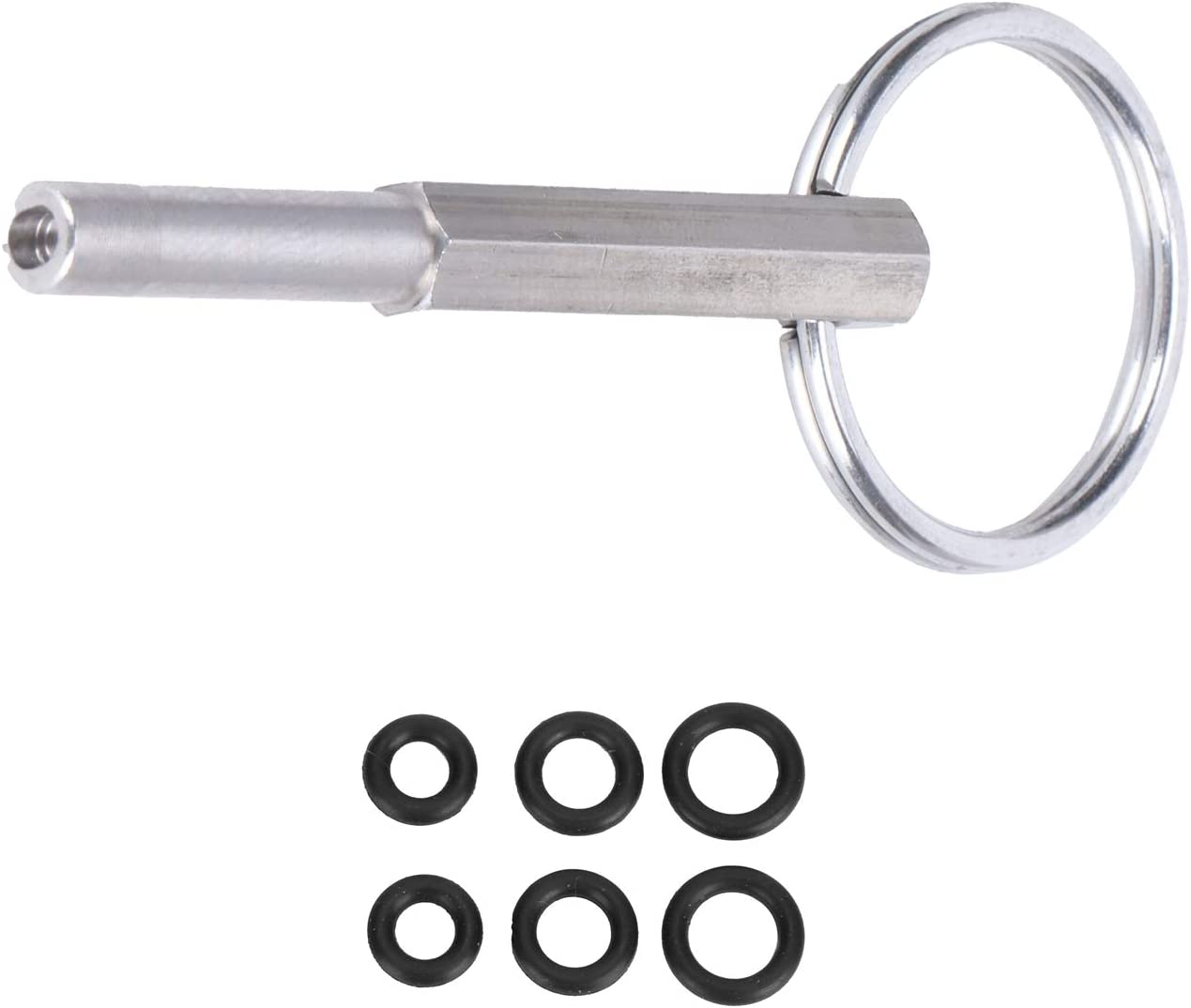 Oval Bit Key, Portable Stainless Steel Coffee Machine Opening Repair Tool with Gaskets, for Jura, Franke, Orchestro image number 1