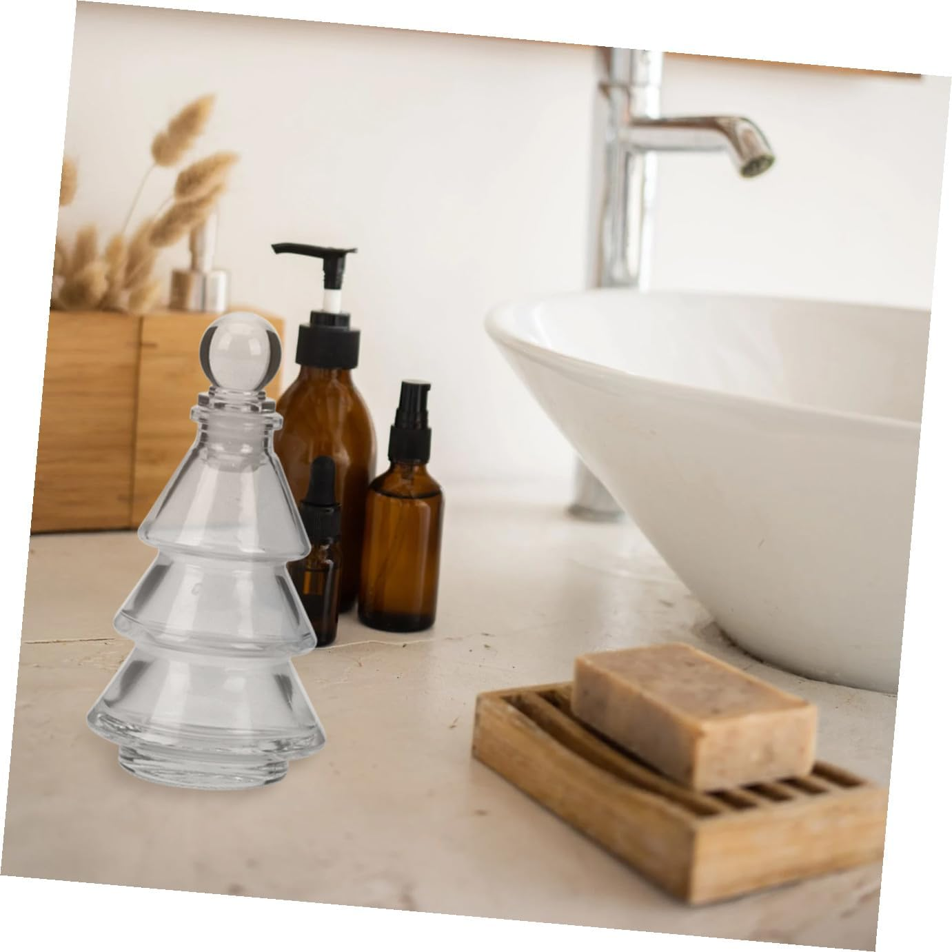 3Pcs Aromatherapy Glass Bottle Empty Fragrance Bottle for Aroma Diffuser Reusable Glass for Air Diffuser and Home Use image number 2