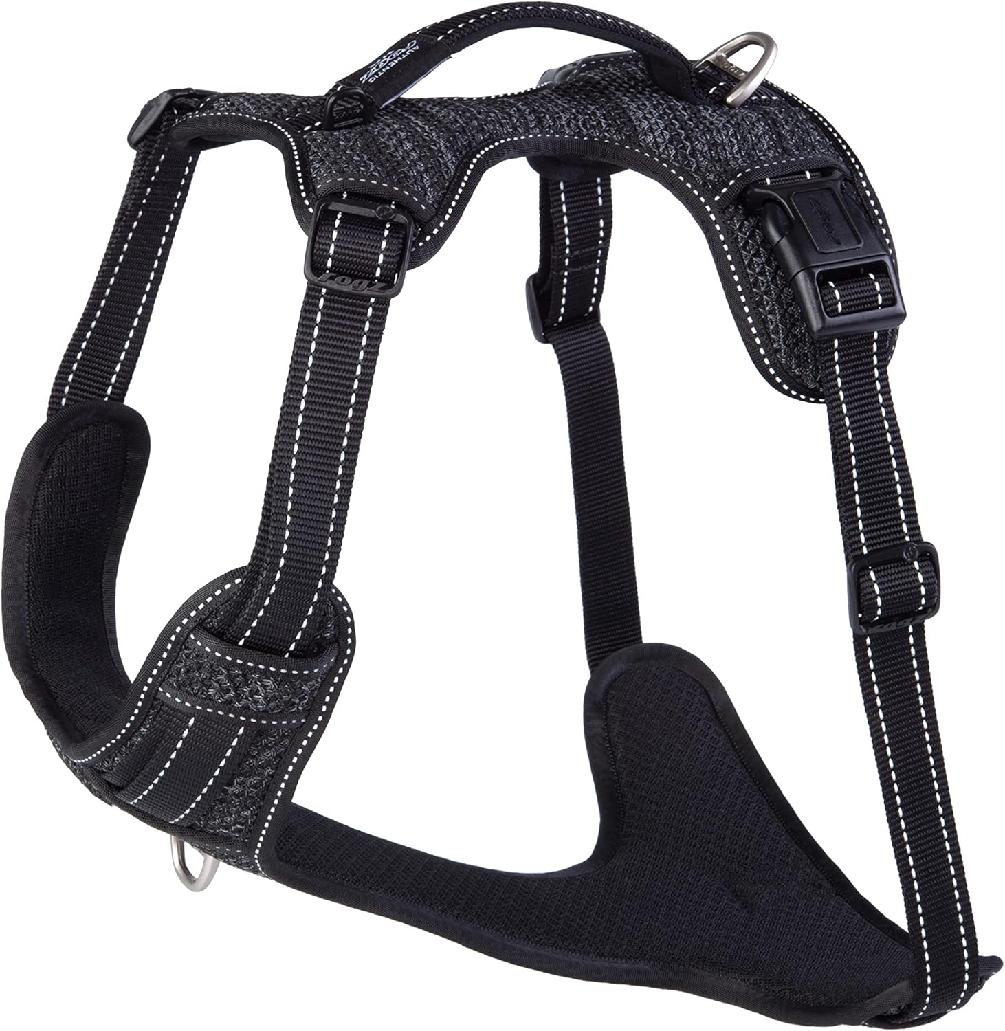 Rogz Handle Padded Control Dog Harness Black Extra Large image number 6