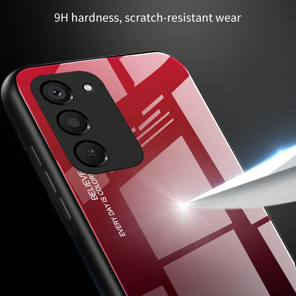 DEDUX Case for Xiaomi Redmi 15 5G Mobile Phone Case, Gradient Glass and TPU Protective Case Cover for Xiaomi Redmi 15 5G (Blue/Black) image number 4