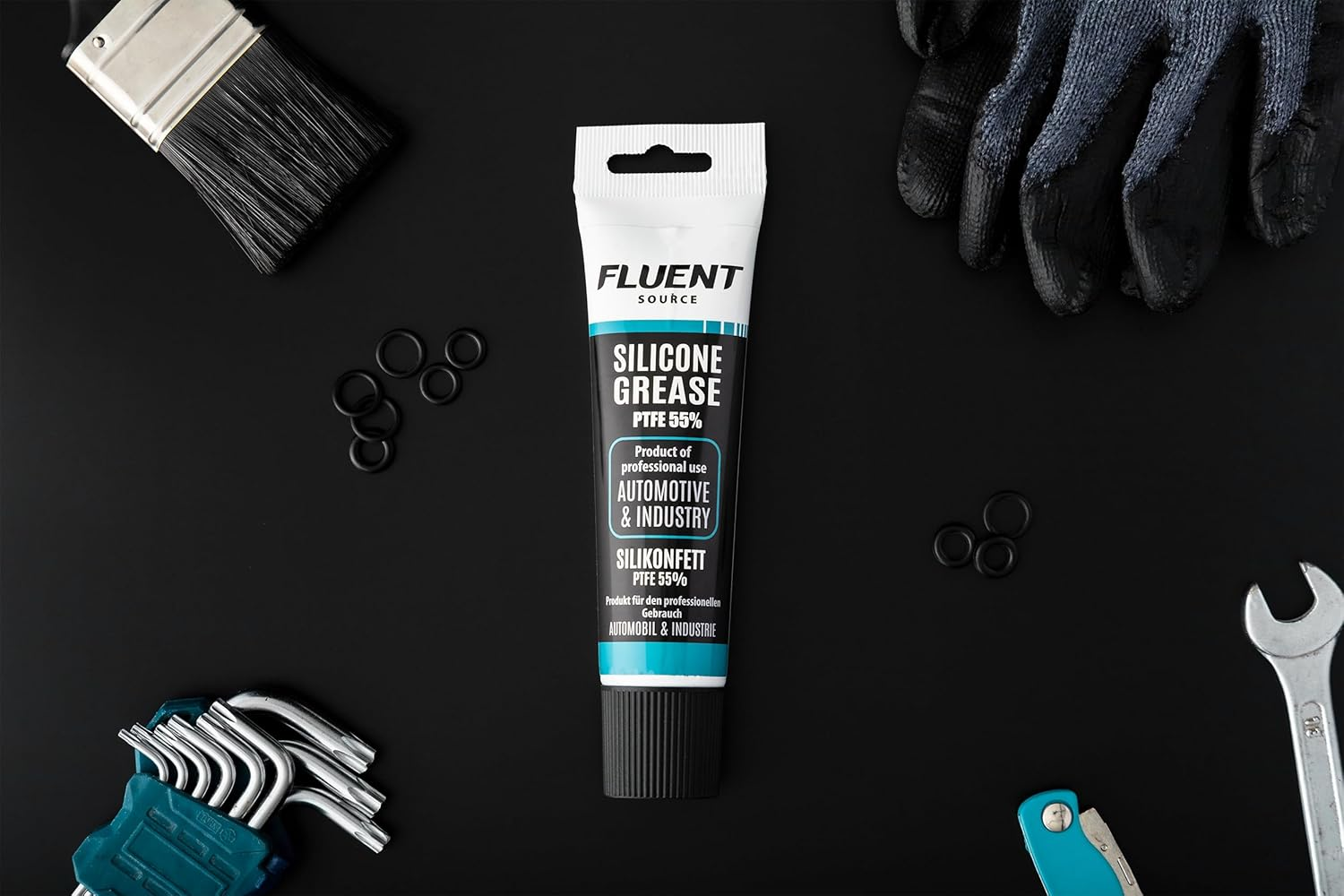 Silicone Grease with Addition of PTFE Powder 55% 100 Ml