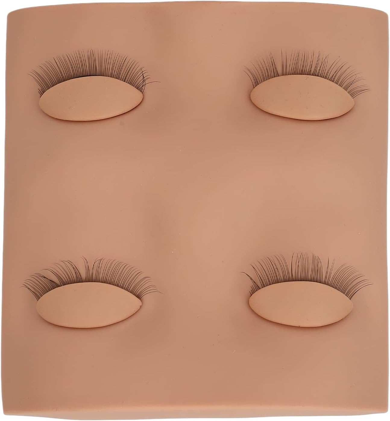 False Eyelashes Extension Practice Mannequin, Small Realistic 3D Simulated Makeup Training Head Model Detachable for Display for Beginners (Fleshcolor) image number 5