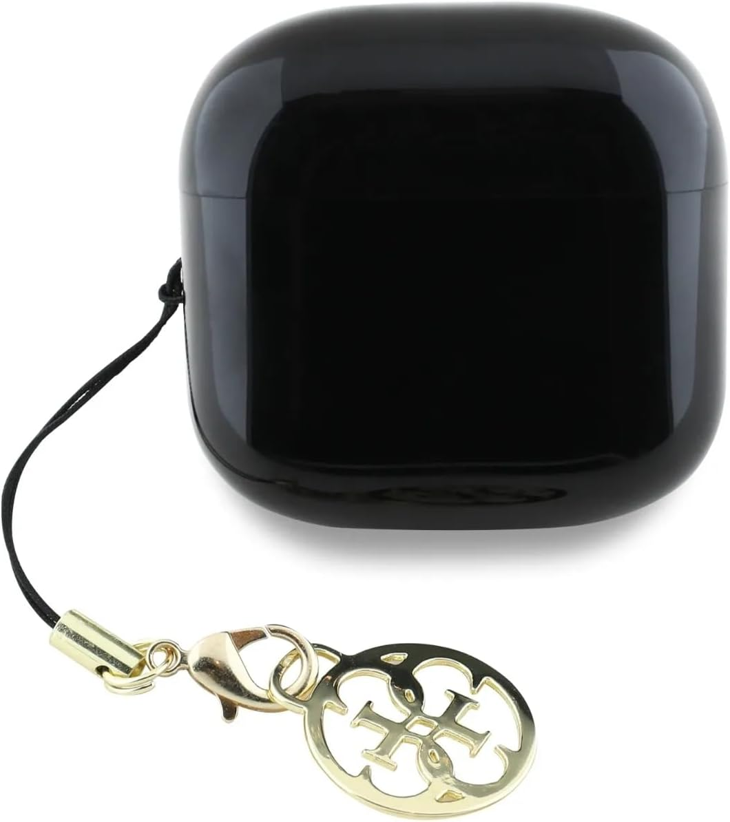 CG MOBILE Guess Charm TWS Wireless Headphones with Gloss Effect and Classic Logo Print - Black image number 3