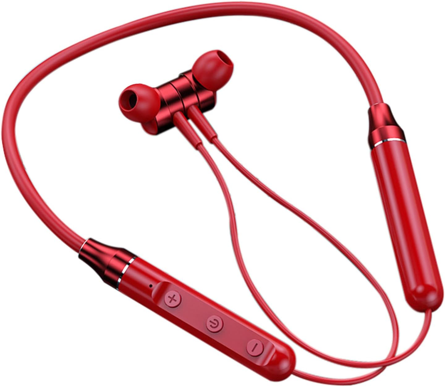 Wireless Headset Neckband BT5.1 Sports Neckband Earbuds In-Ear Deaign Ultra-Light Weight Noise Canceling Hifi Sound Quality Long Usage Time Earphones with Mic Button Control, for Sports Office Green