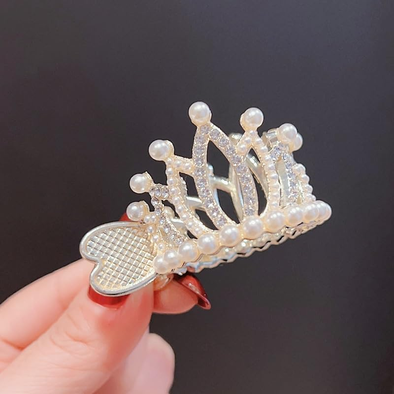 Hair Claw Clips High Ponytail Claw Clip Fixing Artifact High-End Headdress to Prevent Hair from Sagging Metal Small Clip Hair Accessories image number 3