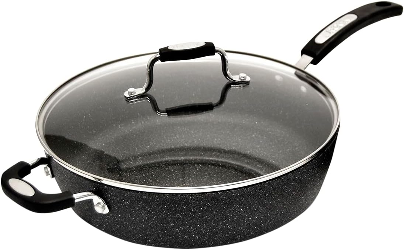 Starfrit the Rock by 8" Fry Pan with Bakelite Handle, Black