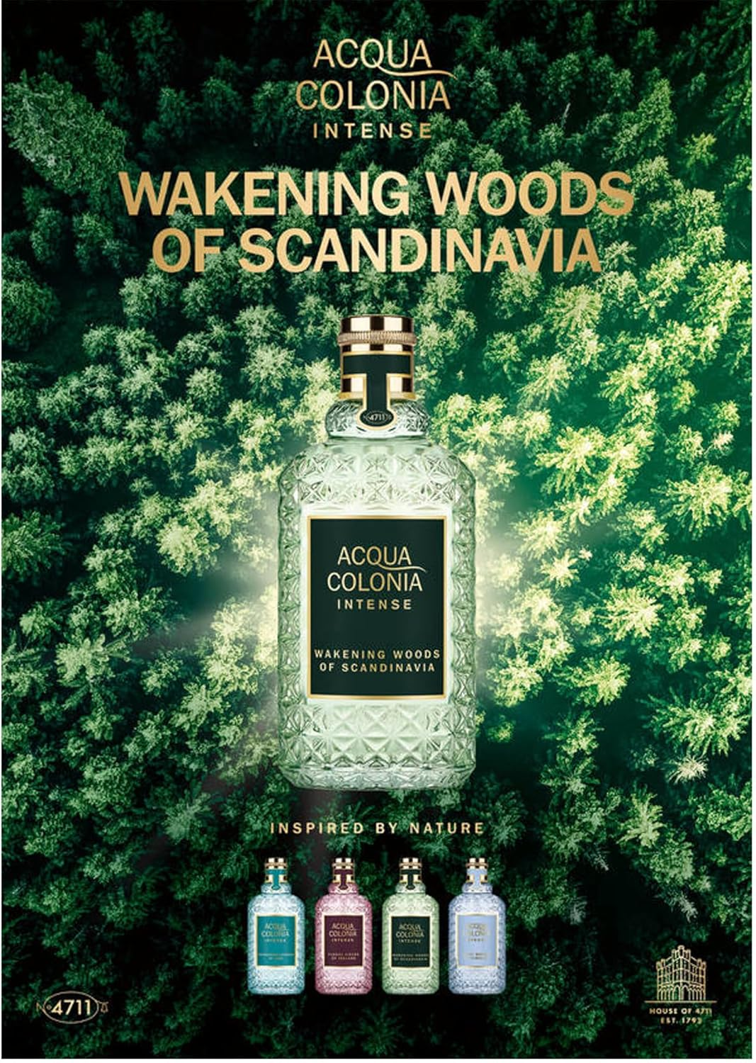 4711 Acqua Colonia Wakening Woods by Maurer & Wirtz Eau De Cologne Intense Spray (Unisex) 5.7 Oz / 169 Ml (Women) image number 4