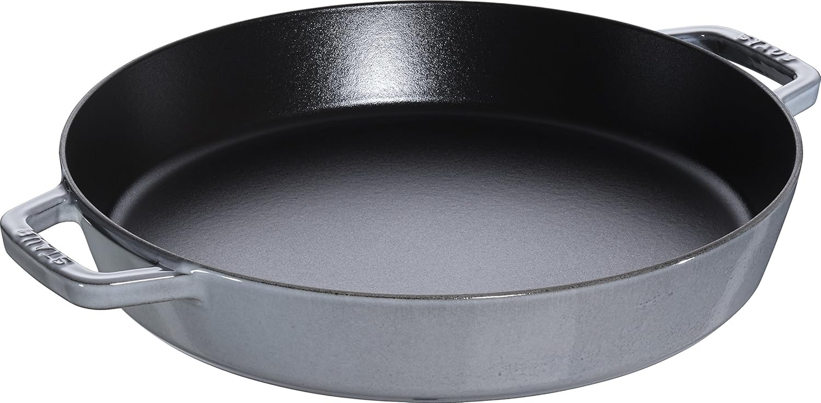 STAUB 40511-726-0 Cast Iron Frying Pan with Two Handles, Graphite Grey, 26 Cm image number 4