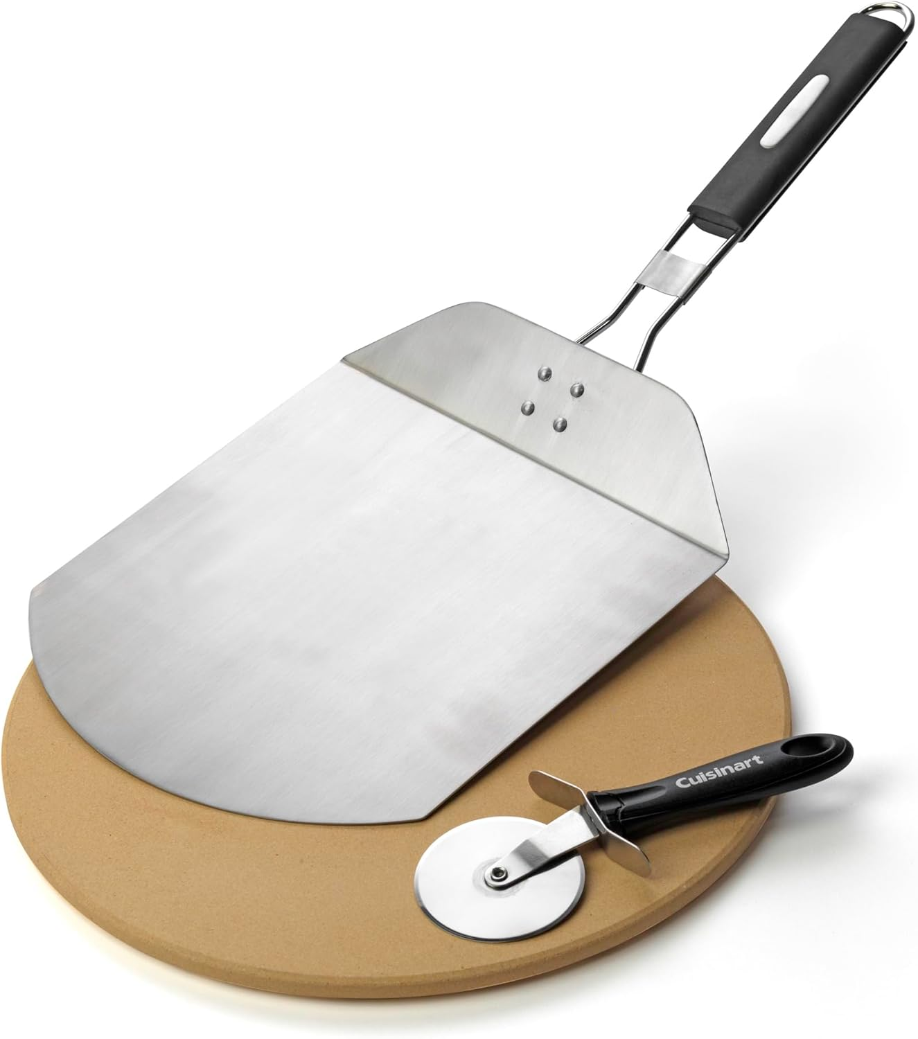 Cuisinart CPS-445, 3-Piece Pizza Grilling Set, Stainless Steel