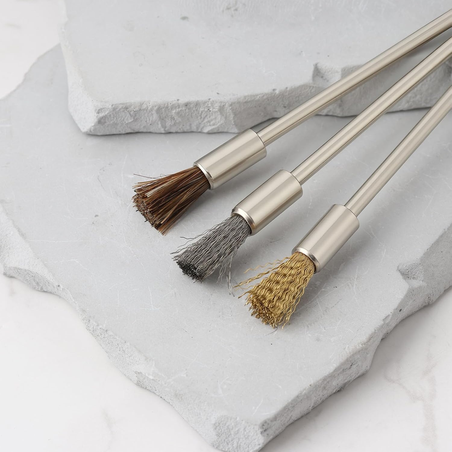 Create Idea 9Pcs 10Cm Steel Wire Brush Copper Wire Brush Wire Brush for Cleaning Deburring Grinding