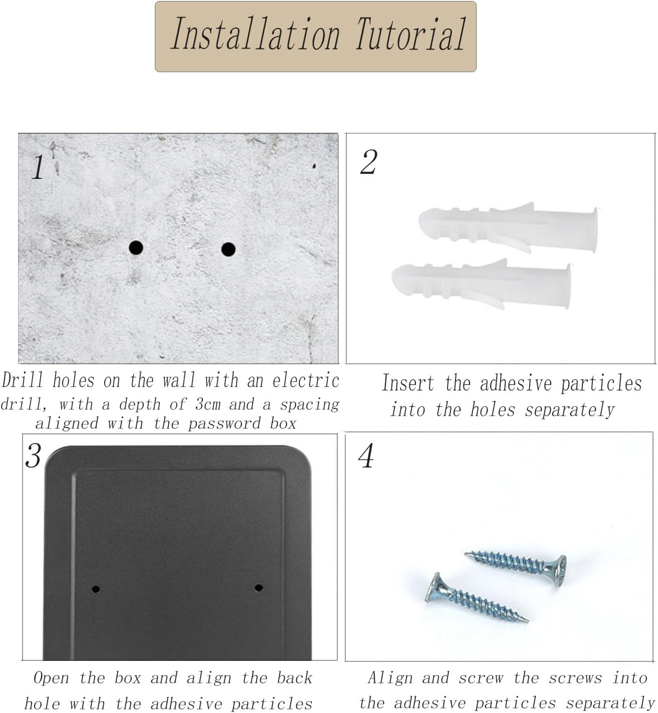 Hysgscwd Wall Mount Key Cabinet with 28 Hooks & Key Tags, Steel Key Storage Lock Box with Combination Lock, Security Key Lock Box with Code, Key Lock Organizer, Locking Key Cabinet for Key Management image number 2