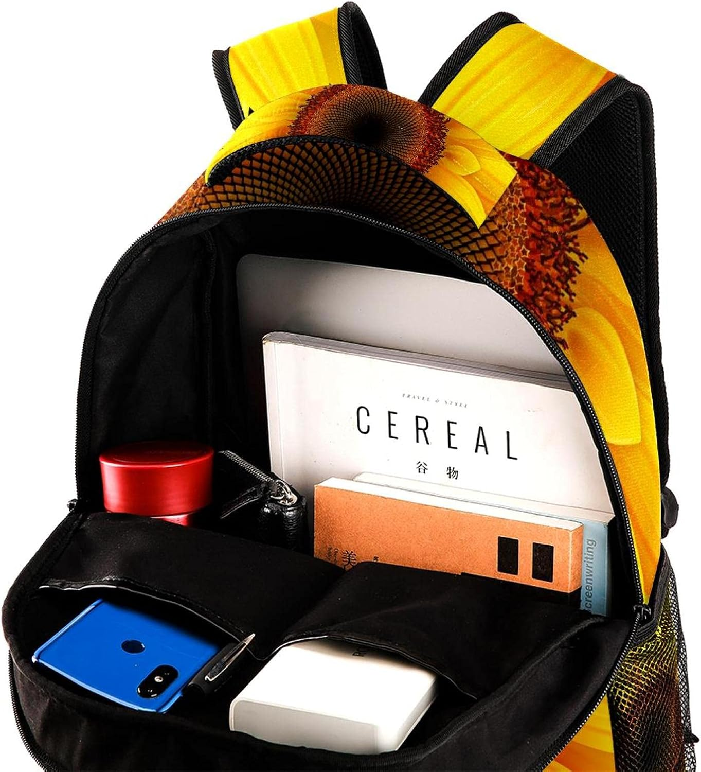 Nature Sunflower Backpack Students Shoulder Bags Travel Bag College School Tote Backpacks image number 1