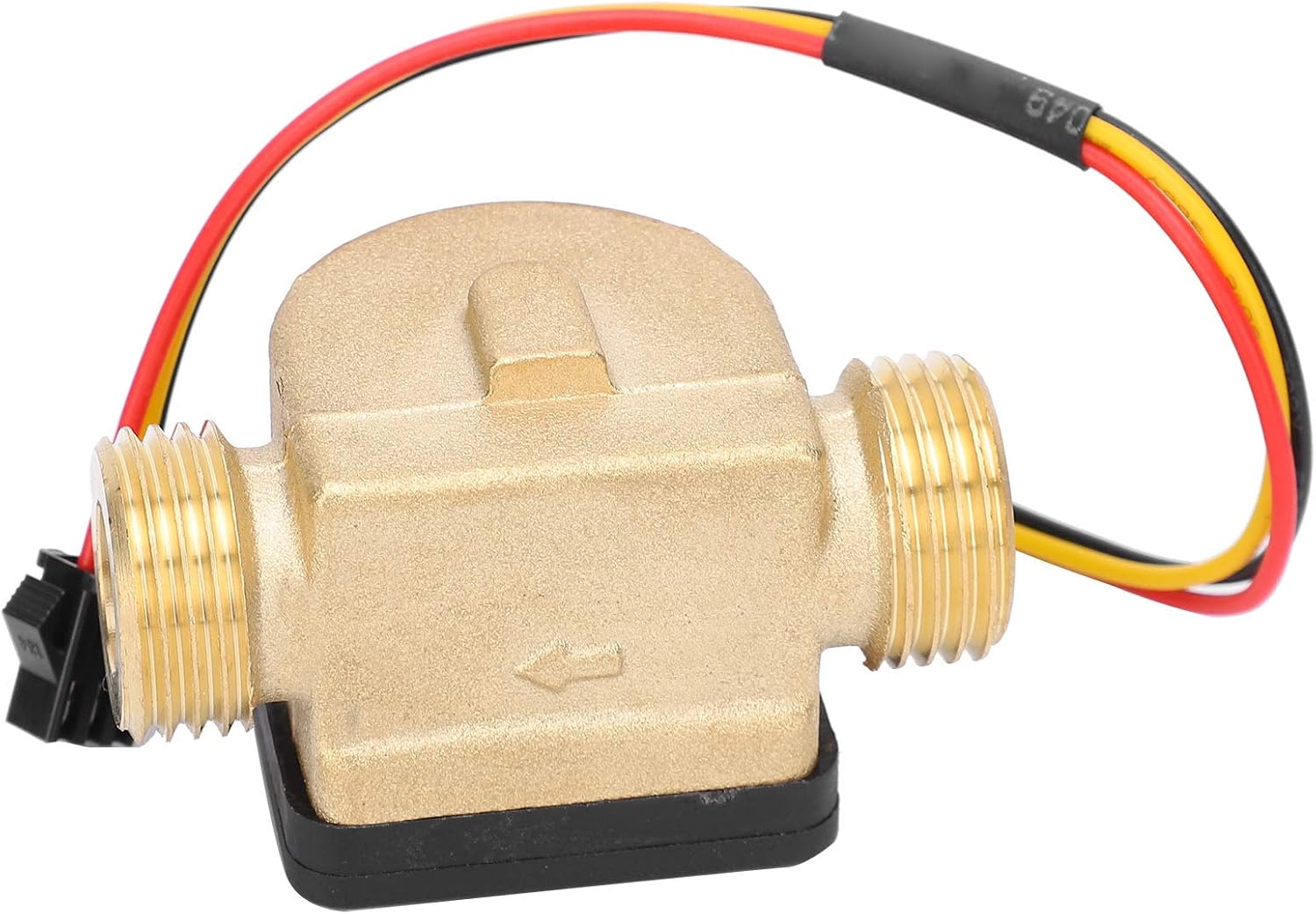 Hall Flowmeter, YF-B13 Water Flow Sensor, 0.3-10L/Min Brass Hall Flow Meter, Water Heater, Credit Card Machine, with G1/2" Plug Interface, Default image number 3