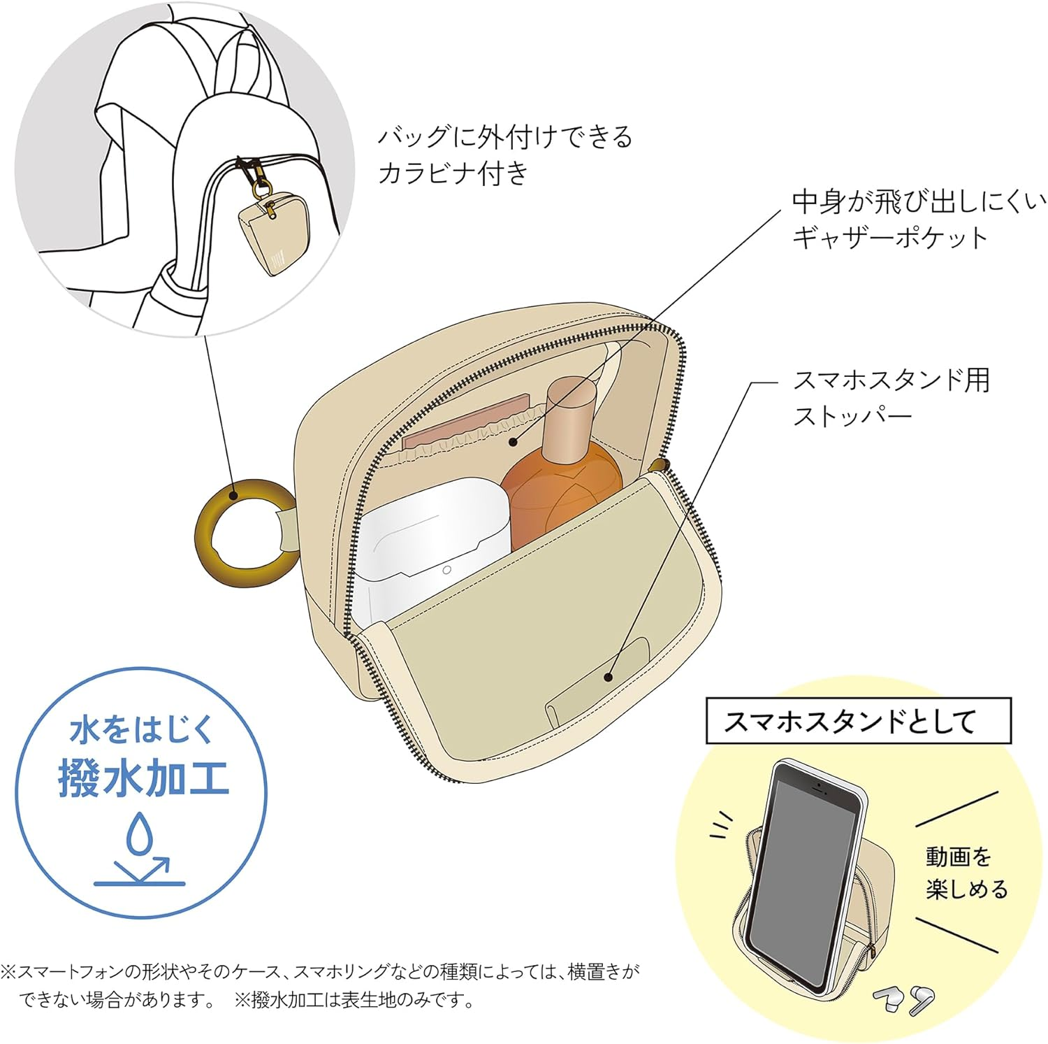 Kleid Mini Stand Carry Pouch