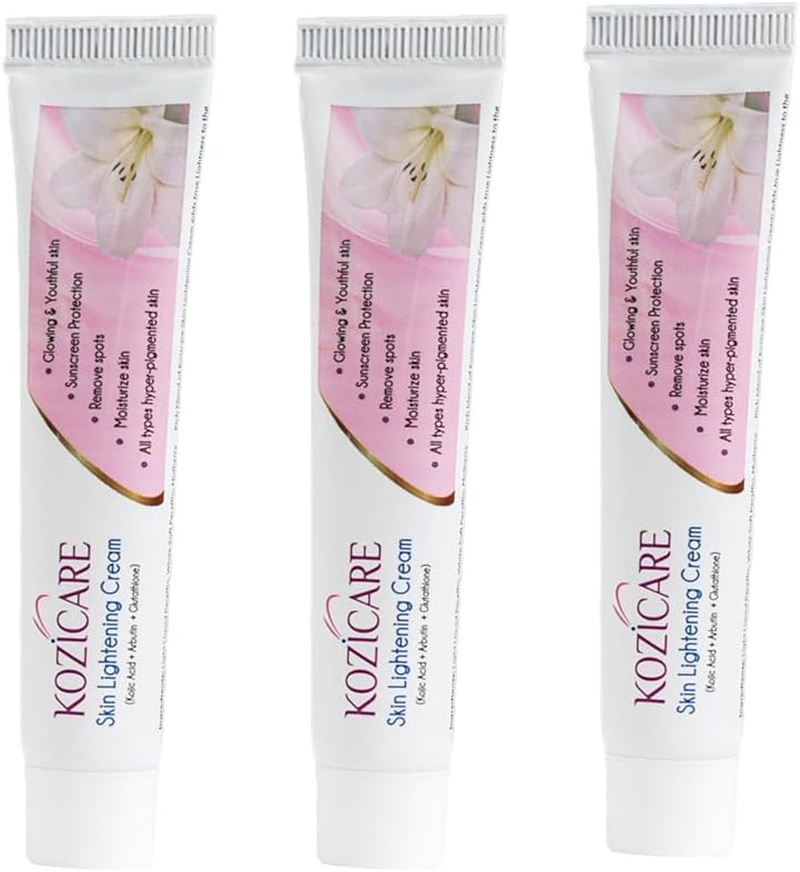 Kozicare Kojic Acid Cream, Glutathione Cream with Niacinamide | Dark Spot & Tan Removal | for Men & Women | Lightweight & Non Greasy - 15 Gm (Pack of 3) image number 4