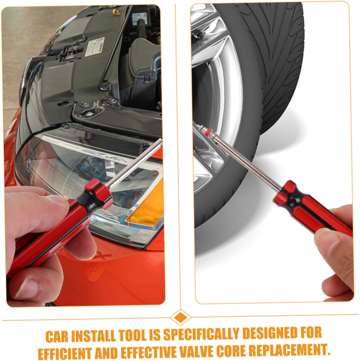 Beatifufu 6Pcs Valve Core Remover for Car Tyres Tyre Valve Stem Tool Automotive Installation Tool Pp Steel Easy Tire Replacement image number 6