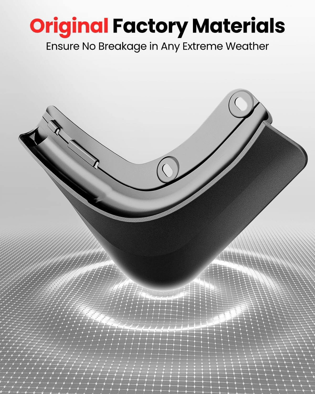 REEVAA 2025 Tesla New Model Y Juniper Accessories - Mud Flaps [No Drilling Required] All-Weather Mud Guard Body Kits for Tesla New Model Y 2025 2026, Black (Set of 4) image number 4