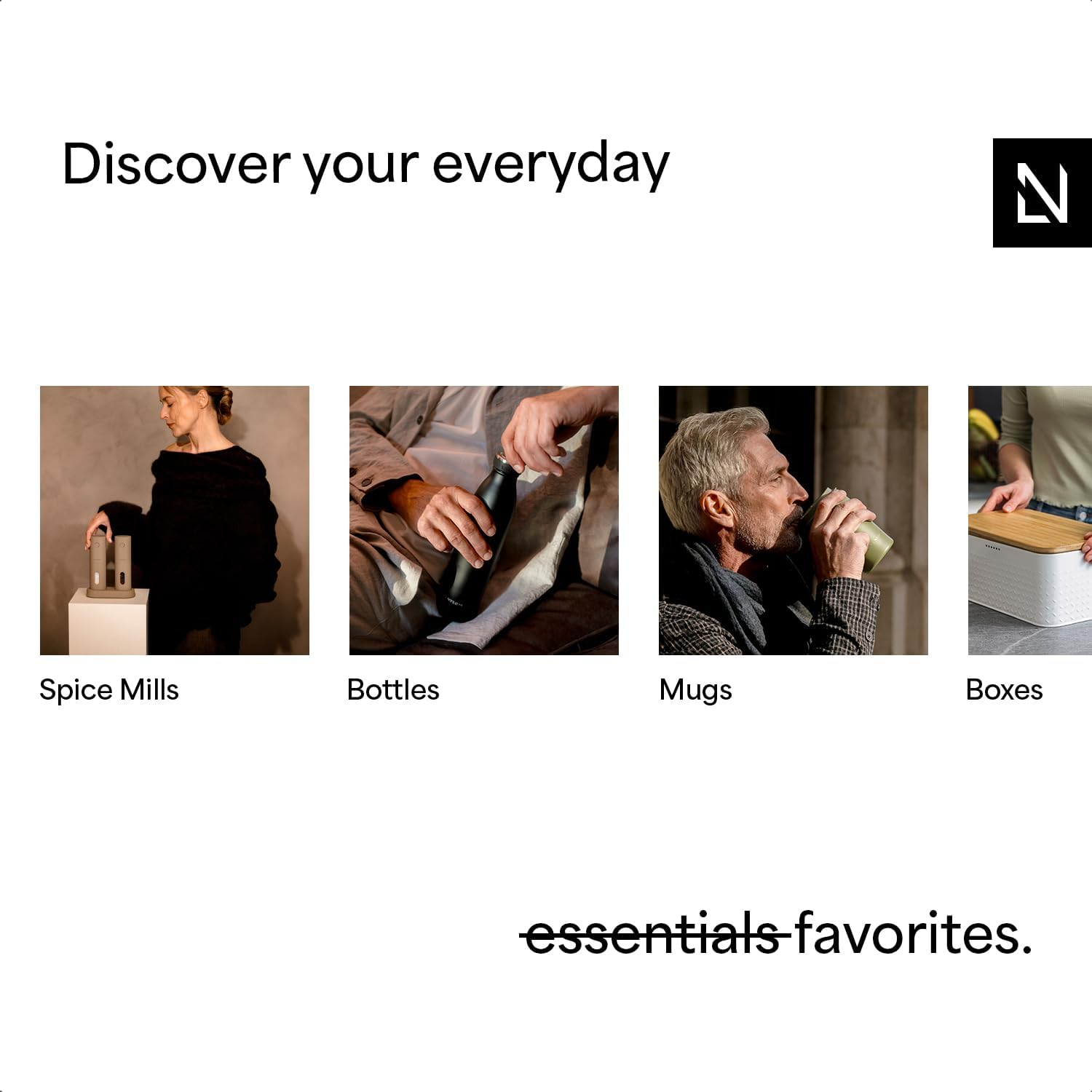 LARS NYS&Oslash;M Salt and Pepper Grinder Set, Manual Salt and Pepper Mills with Adjustable Ceramic Grinder, Design Spice Shaker Set (Ash Gray) - Berry Red image number 5