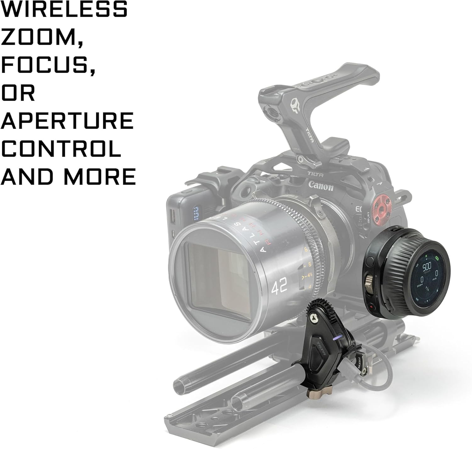 Tilta Nucleus Nano II Follow Focus Wireless Lens Control System Nucleus NII with Hand Wheel Controller,Motor and USB-C Power Cable for DSLR Mirrorless Cine Camera Lens WLC-T05 image number 4