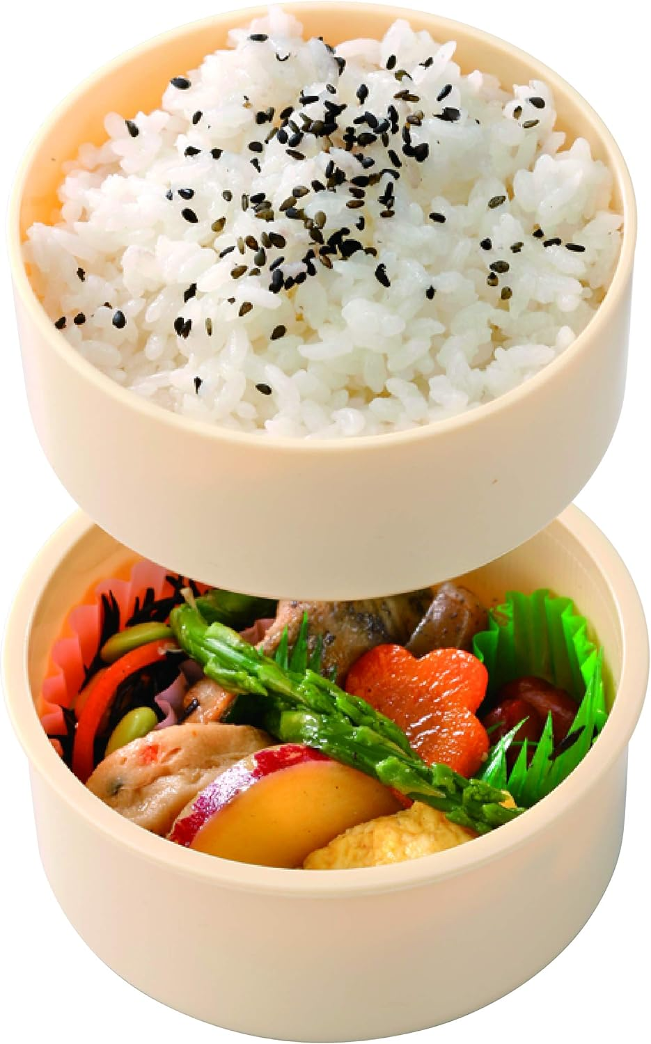 Skater ONWR1-A round Lunch Box with Fork, 16.9 Fl Oz (500 Ml), My Neighbor Totoro, Ghibli, Made in Japan