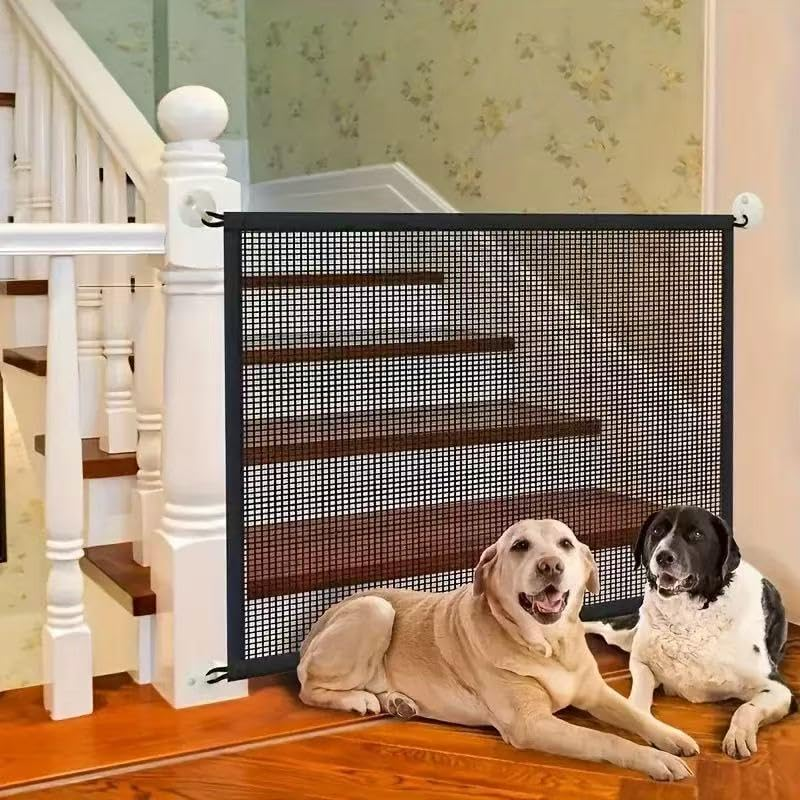 Isolation Guardrail Suitable for Puppies, Punch-Free Pet Fence, Suitable for Doorways, Staircases and Corridors, Both Indoors and Outdoors (72X180CM) image number 5