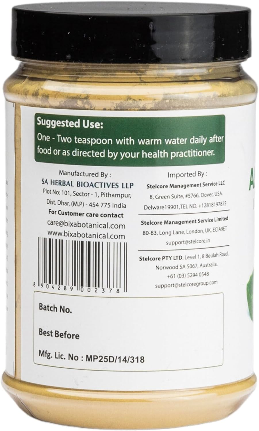 Aloe Vera Leaf Powder (Aloe Barbadensis), Promotes Healthy Digestion System & Liver Functions L Skin Care | Superfood by Bixa Botanical - 7 Oz (200G) image number 1