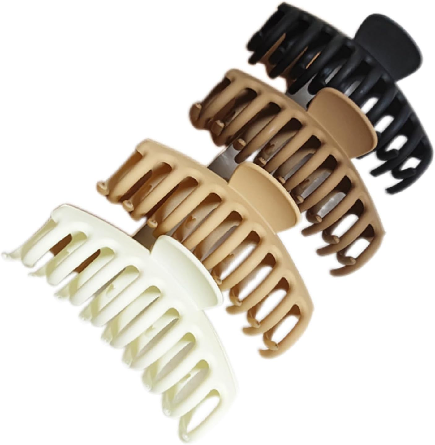 Large Claw Clips,Matte Hair Clips for Women'S Long Thick Hair, Non-Slip Barrette Clips (4Packs) (Style 3, One Size) image number 1