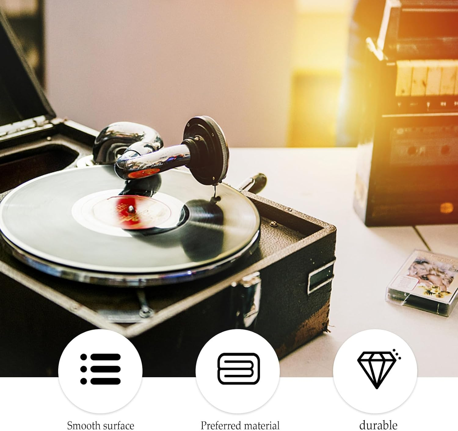 NOLITOY 6Pcs Rubber Turntable Belts for Record Player Phonograph Drive Belt Replacement Accessory, Assorted Sizes (154Mm to 285Mm) for Home Audio Equipment image number 6